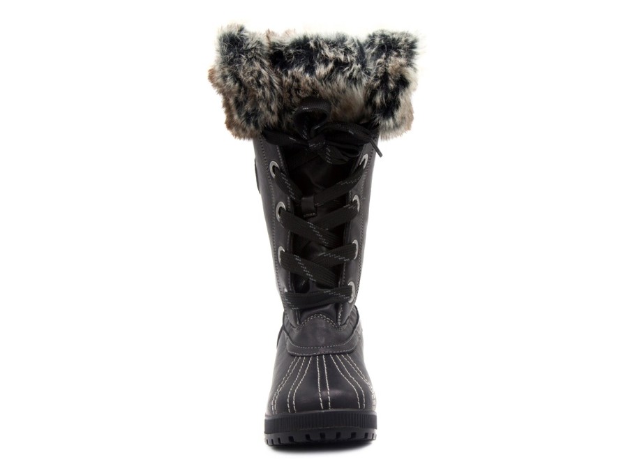 Best London Fog Melton 2 Snow Boot Black