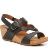 New Eurosoft Evelyn Wedge Sandal Black