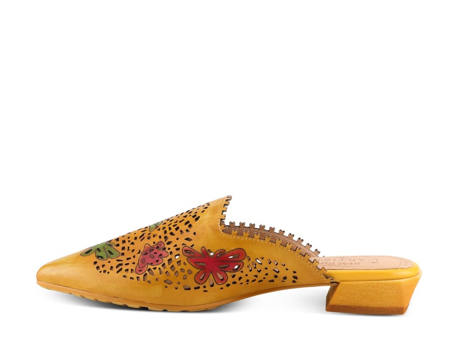 Clearance L'Artiste by Spring Step Galatina Mule Yellow