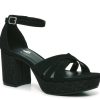 Hot Mix No. 6 Ashley Platform Sandal Black