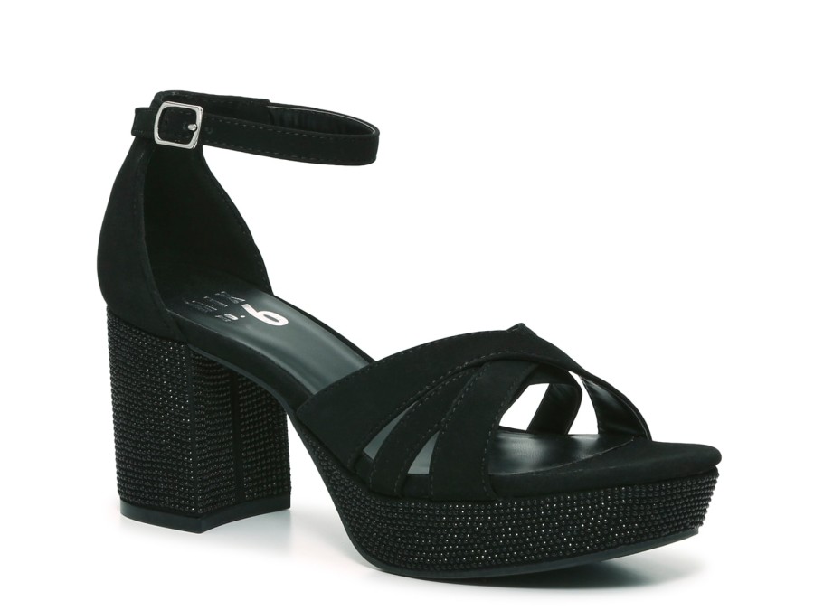 Hot Mix No. 6 Ashley Platform Sandal Black