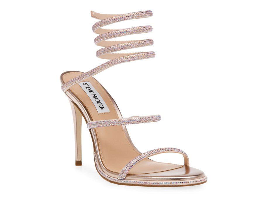 Clearance Steve Madden Exotica Sandal Rose Gold Metallic