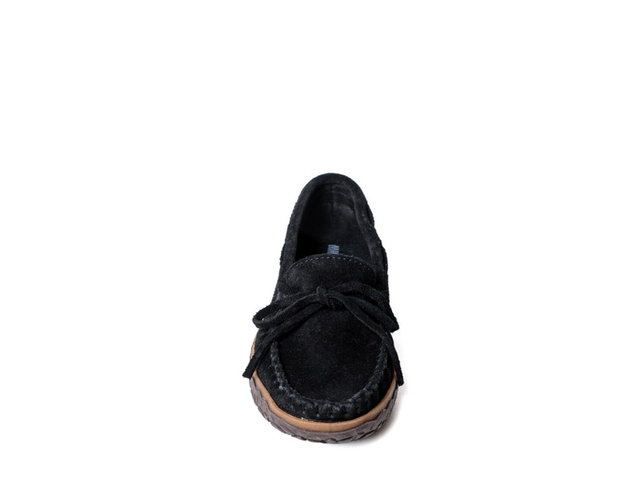 Wholesale Minnetonka Tie Tread Slipper Black