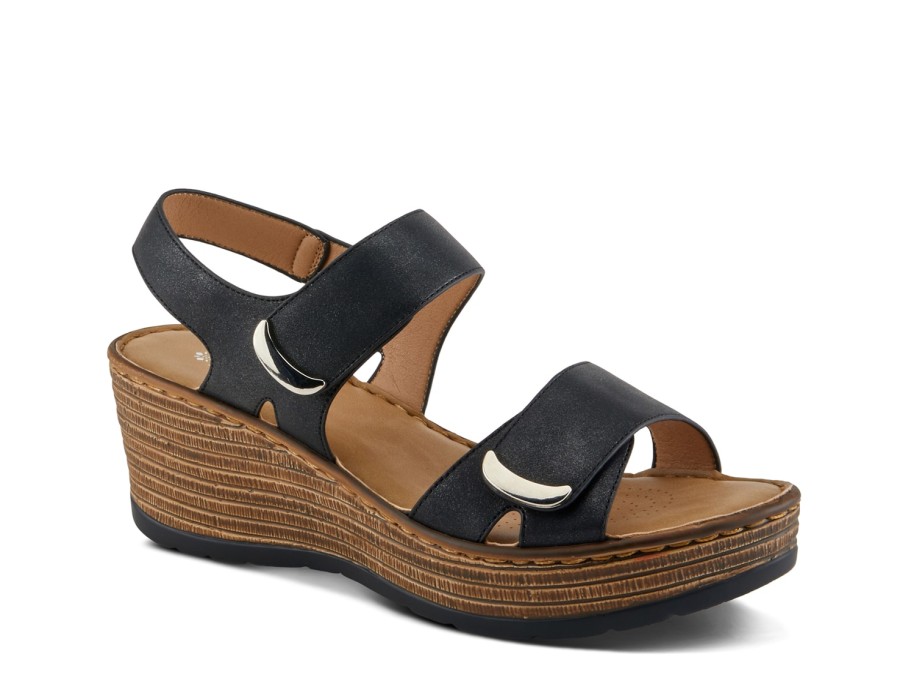 Wholesale Patrizia by Spring Step Woodrow Wedge Sandal Black