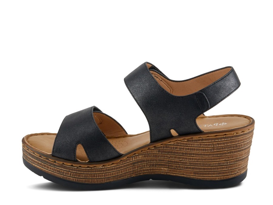 Wholesale Patrizia by Spring Step Woodrow Wedge Sandal Black