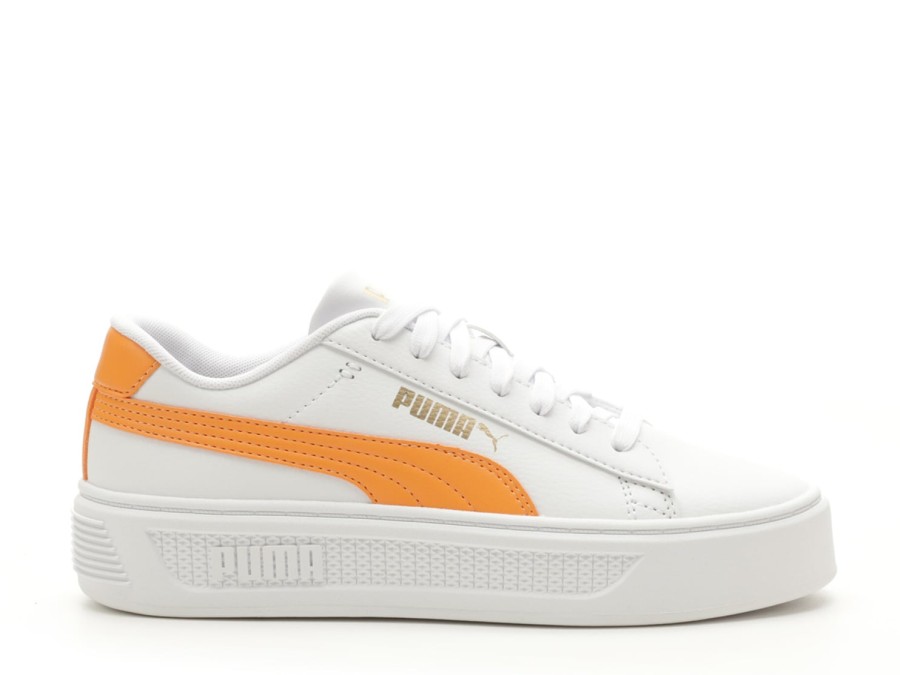 Best Puma Smash V3 Platform Sneaker - Women'S White/Orange