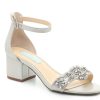 Clearance Betsey Johnson Mel Sandal Silver Metallic