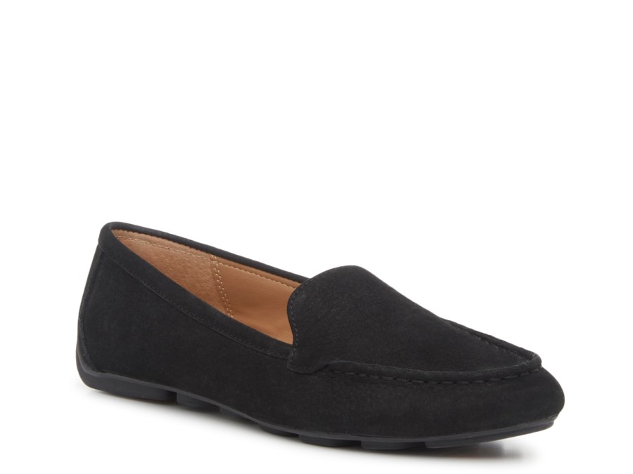 New Hush Puppies Ozzie Driving Loafer Black Nubuck