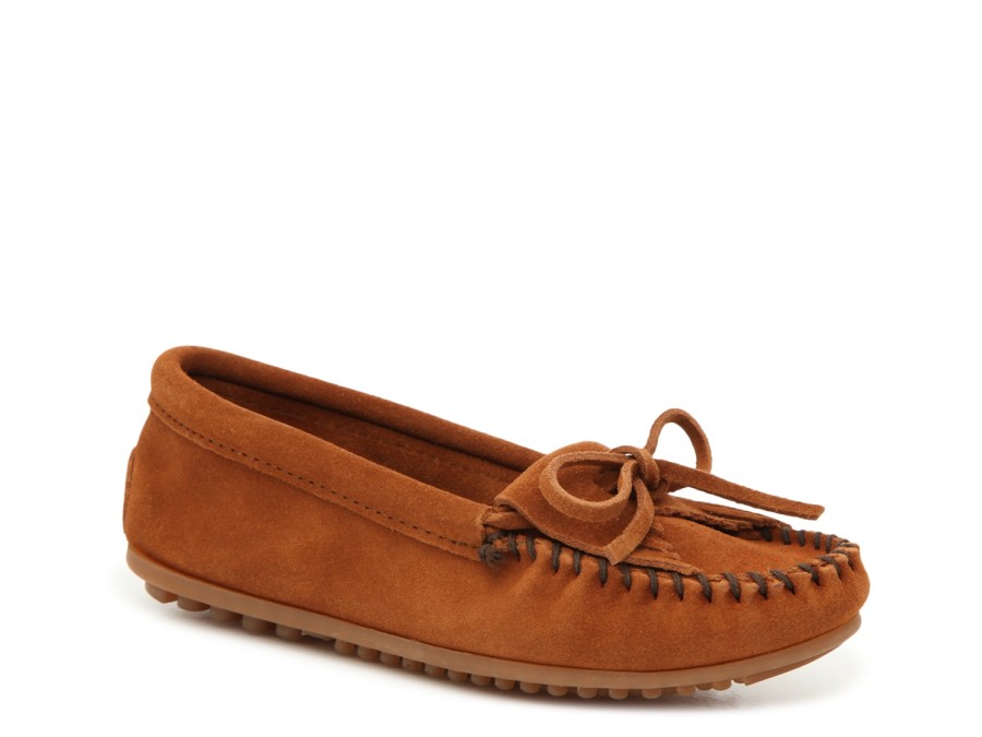 New Minnetonka Kilty Moccasin Cognac