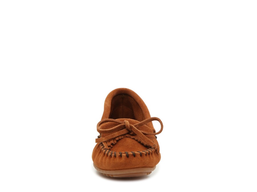 New Minnetonka Kilty Moccasin Cognac