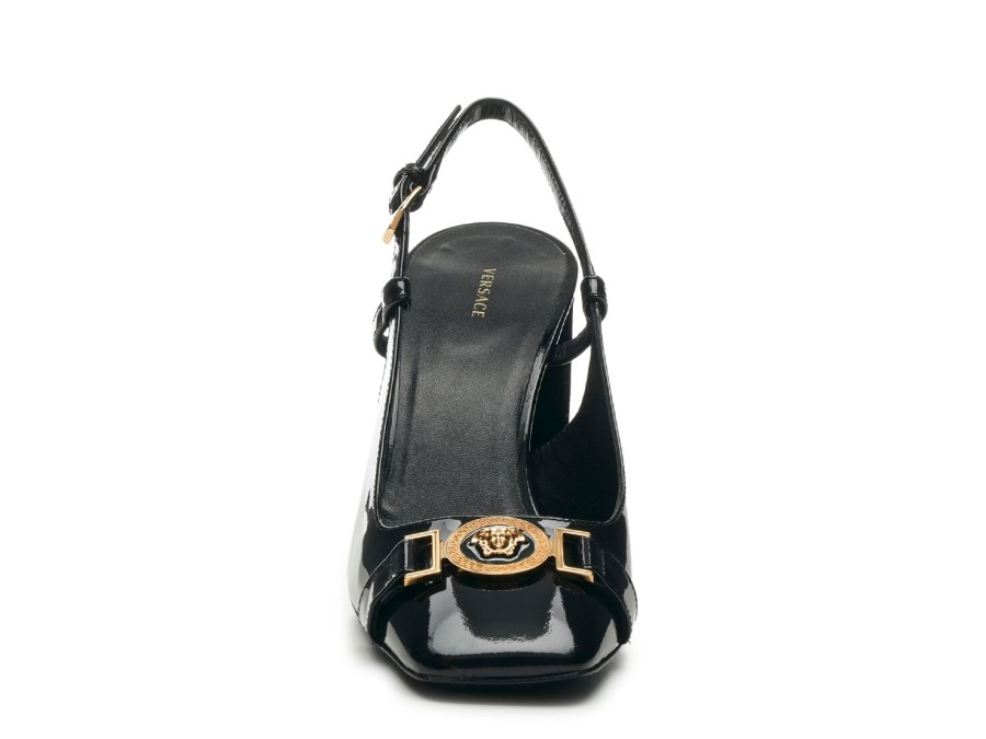 New Versace Slingback Pump Black