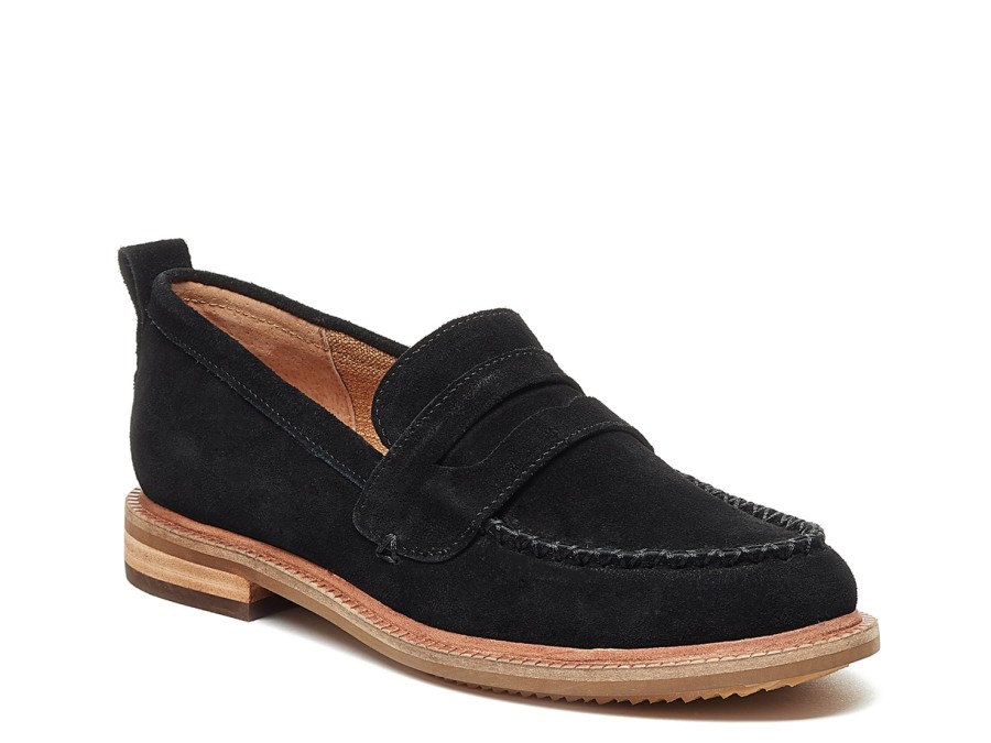 Clearance Kelsi Dagger Brooklyn Lens Loafer Black Suede