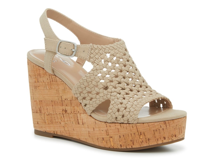 Clearance Mix No. 6 Jaleena Wedge Sandal Taupe