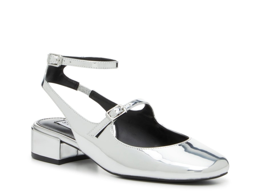 Wholesale Steve Madden Spektor Mary Jane Silver Metallic Synthetic