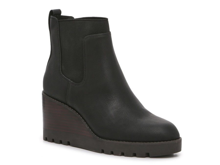 Clearance Crown Vintage Marleen Wedge Chelsea Boot Black