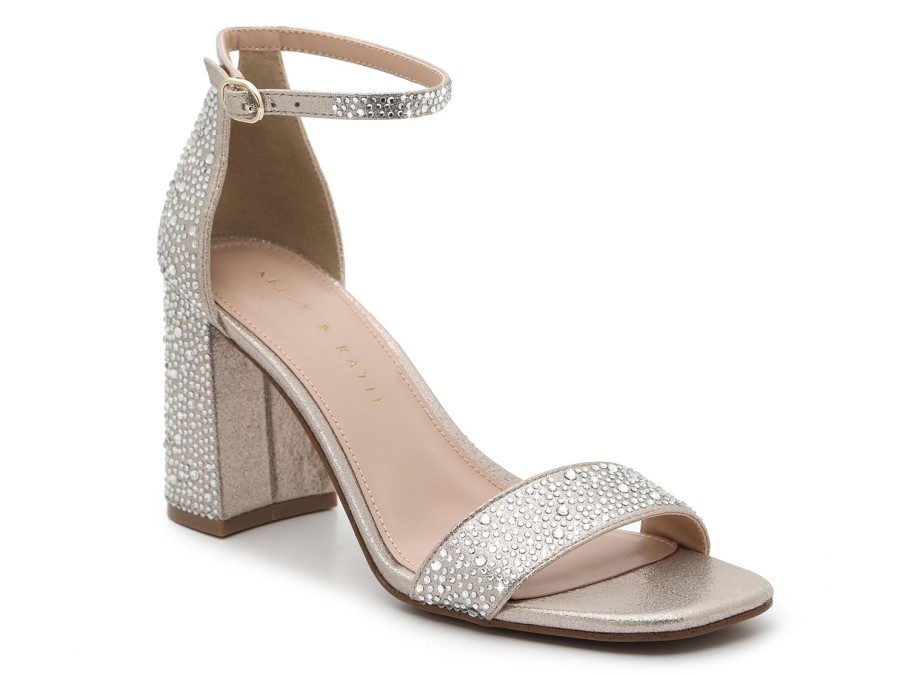 New Kelly & Katie Caital Sandal Gold Metallic