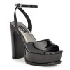 Hot Nine West Platt Platform Sandal Black