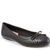 Online Softwalk Napa Laser Ballet Flat Black