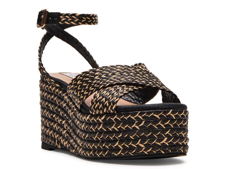 Online STEVEN NEW YORK Randal Platform Sandal Black Multicolor