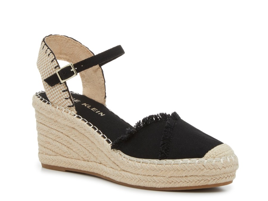 Online Anne Klein London Wedge Sandal Black