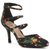 Online Impo Tadesha Pump Black/Multicolor Floral Print