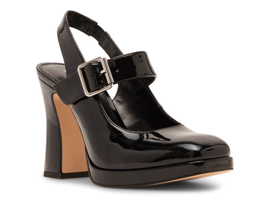 New Madden Girl Sarah Mary Jane Pump Black Patent