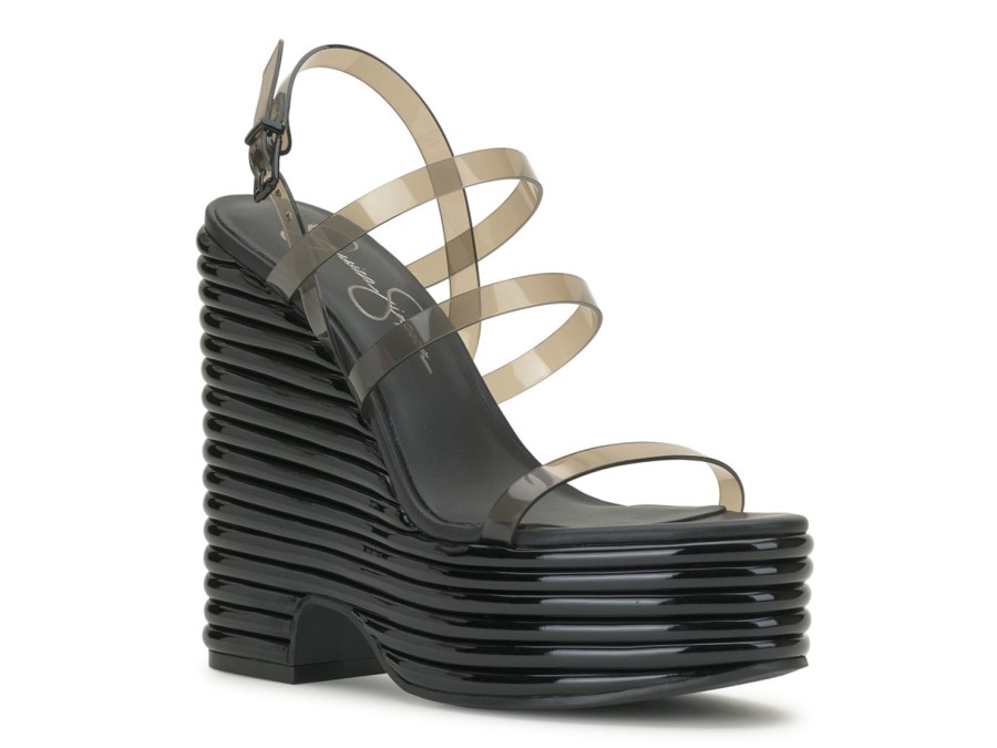 Online Jessica Simpson Cholena Wedge Sandal Black