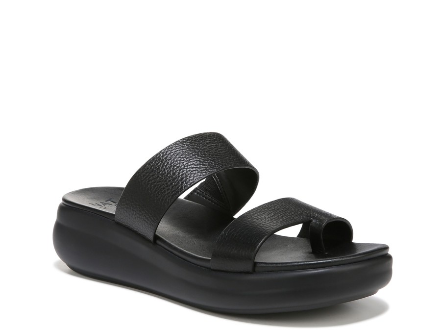 Best Naturalizer Genn-Drift2 Wedge Sandal Black Leather