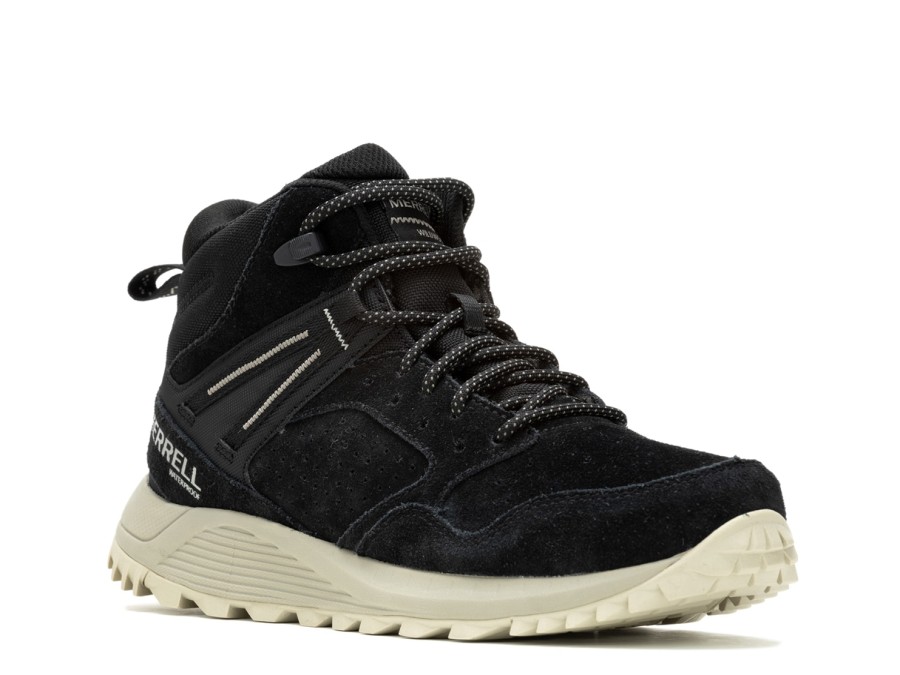 Hot Merrell Wildwood Mid Sneaker Boot Black