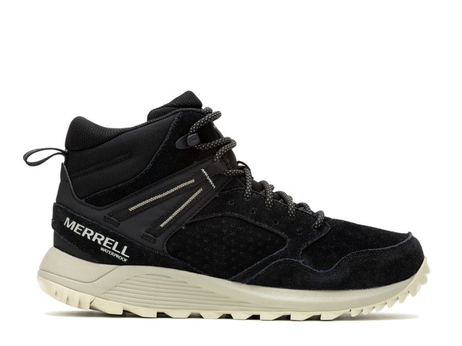 Hot Merrell Wildwood Mid Sneaker Boot Black