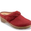 Online Softwalk Arvada Twist Clog Red Nubuck