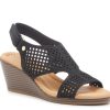 Hot Kelly & Katie Jereni Wedge Sandal Black