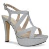 Hot Touch Ups by Benjamin Walk Queenie Platform Sandal Silver Metallic