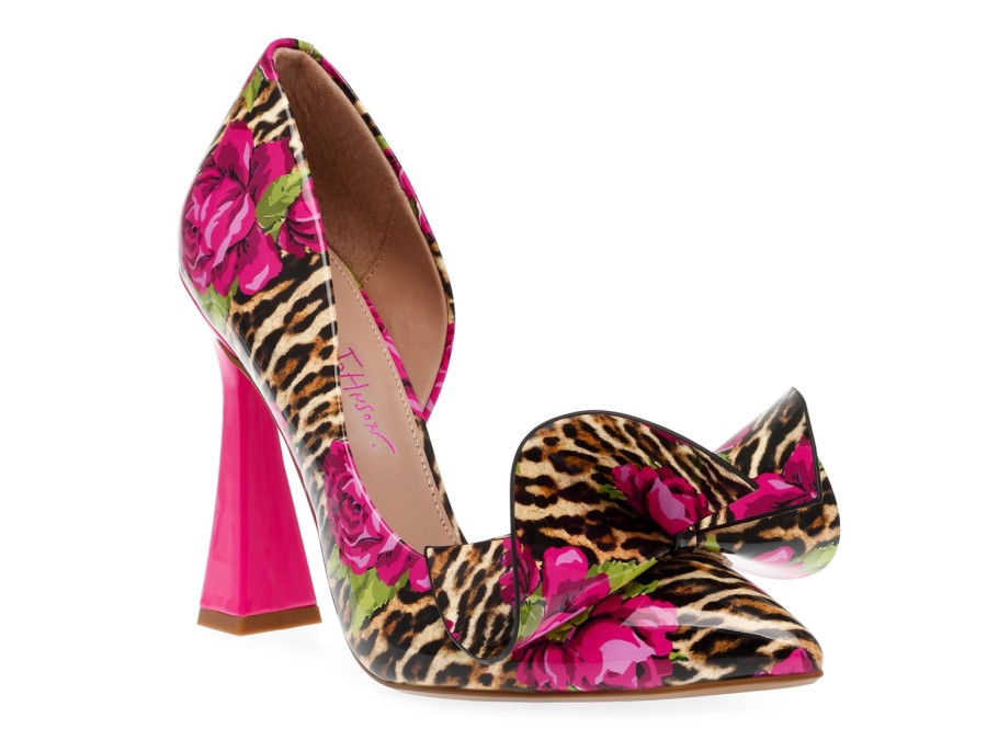 Wholesale Betsey Johnson Nobble Pump Multicolor Leopard/Floral Print