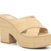 Wholesale Dolce Vita Eliana Platform Sandal Beige Raffia