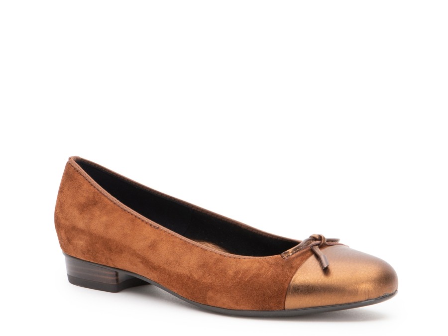 Hot Ara Belinda Ballet Flat Brown/Bronze