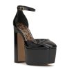 Wholesale Jessica Simpson Pinkston Platform Pump Black Synthetic Leather