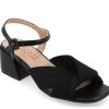 Best Journee Collection Zerlina Sandal Black