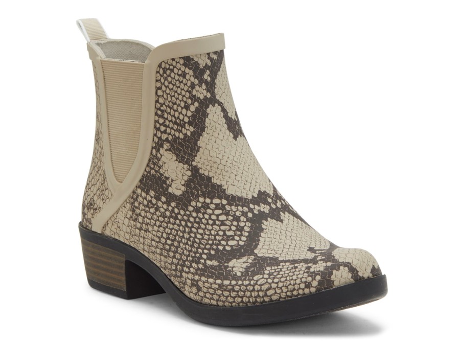 Wholesale Lucky Brand Basel Rain Boot Taupe Snake Print