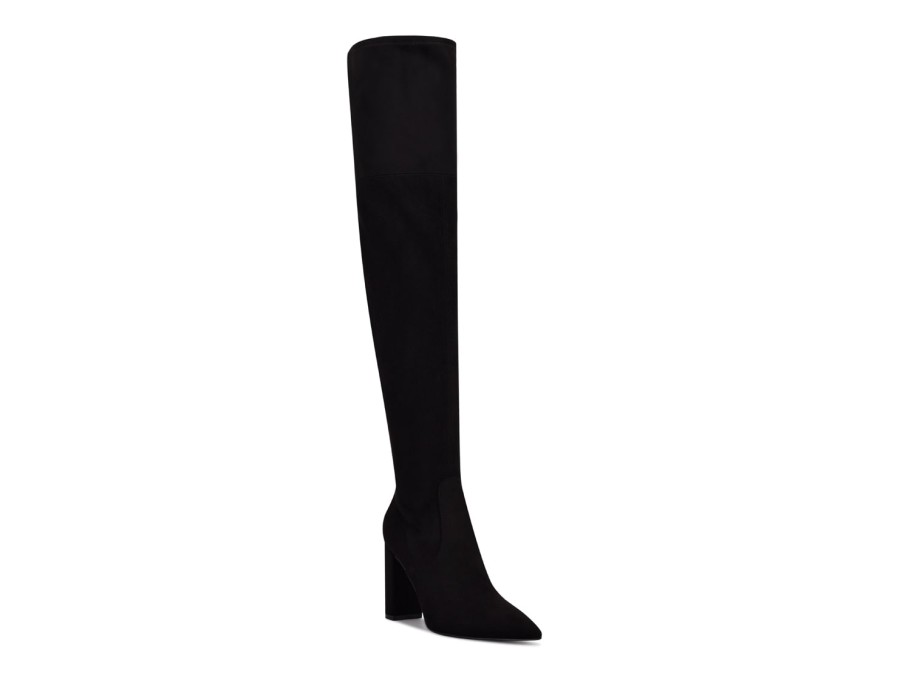 Hot Nine West Daser Wide Calf Boot Black