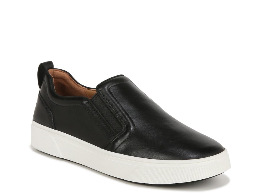 Best Vionic Kimmie Slip-On Sneaker Black Leather