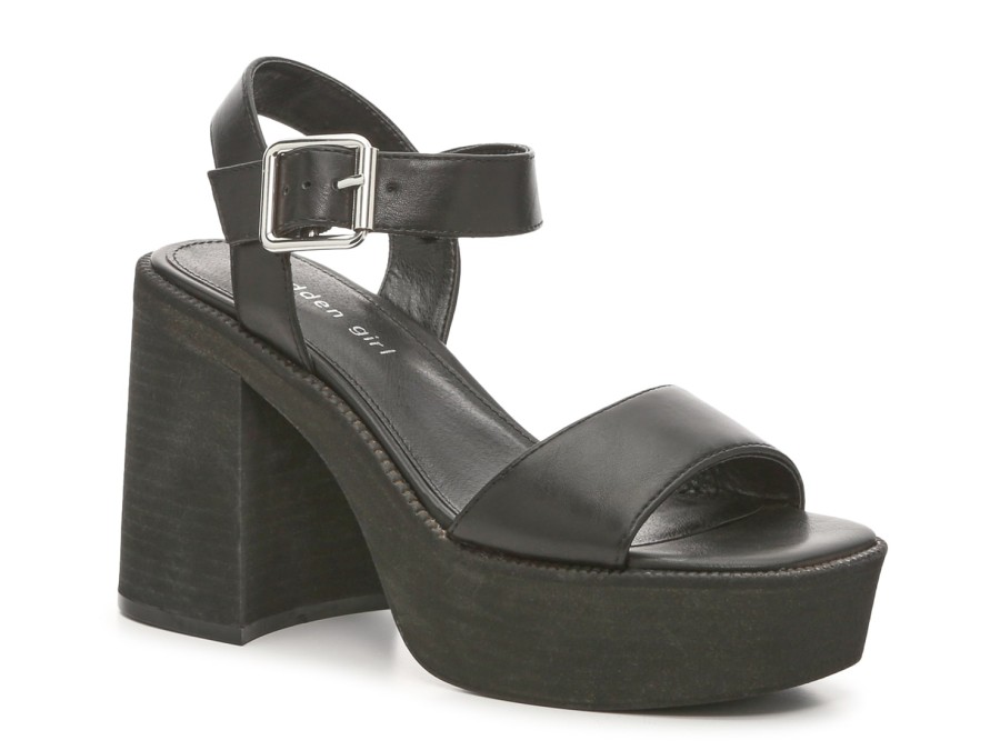 Hot Madden Girl Grandview Platform Sandal Black