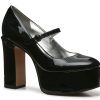 Hot Mix No. 6 Aaralyna Platform Mary Jane Pump Black