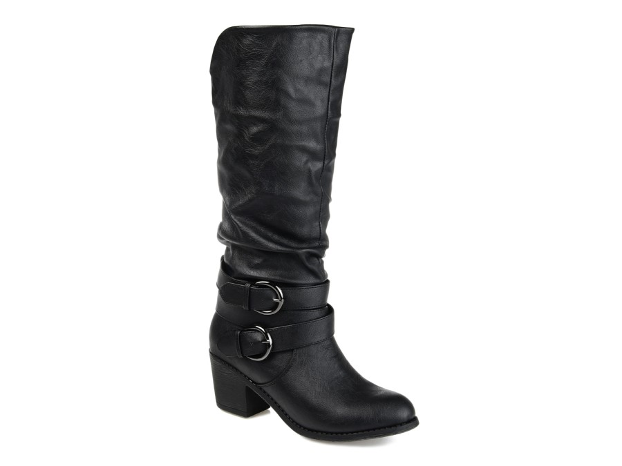 Online Journee Collection Late Wide Calf Boot Black