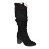 New Journee Collection Aneil Extra Wide Calf Boot Black