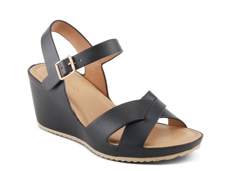 Wholesale Patrizia by Spring Step Lyric Wedge Sandal Black