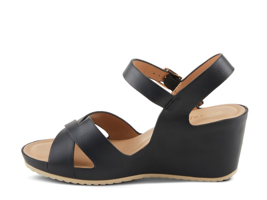 Wholesale Patrizia by Spring Step Lyric Wedge Sandal Black