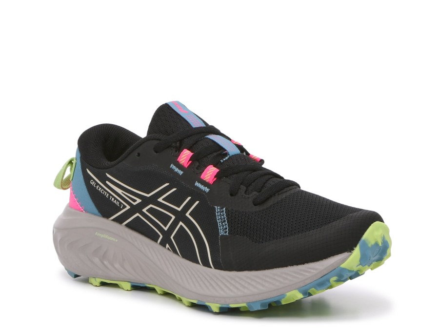 Wholesale ASICS Excite 2 Running Shoe - Women'S Black/Birch White/Slate Blue