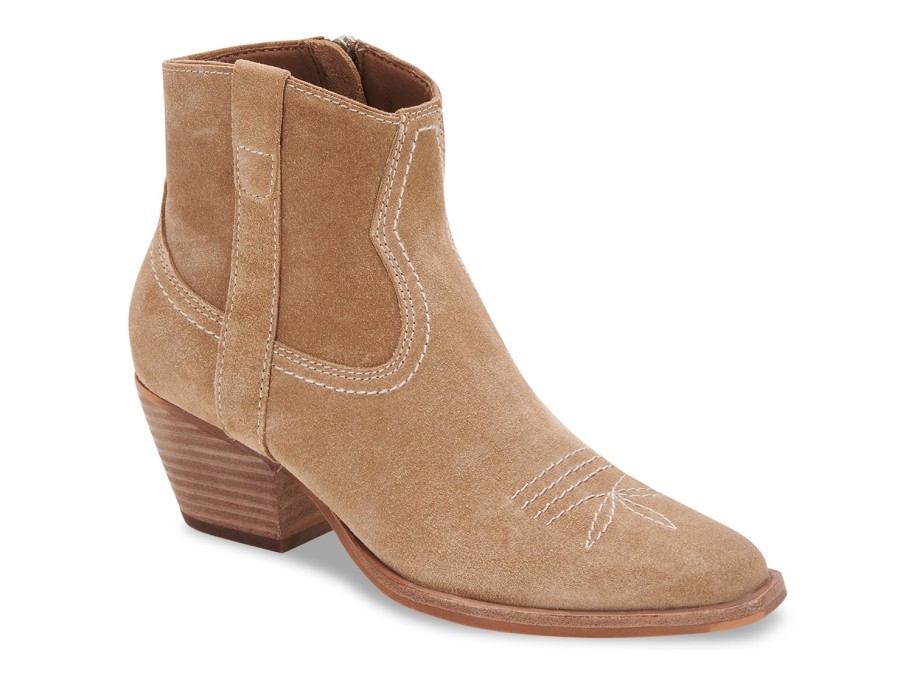 Hot Dolce Vita Silma Western Bootie Light Brown