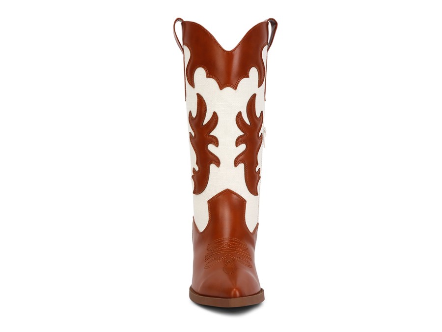 Clearance London Rag Fallon Cowboy Boot Tan